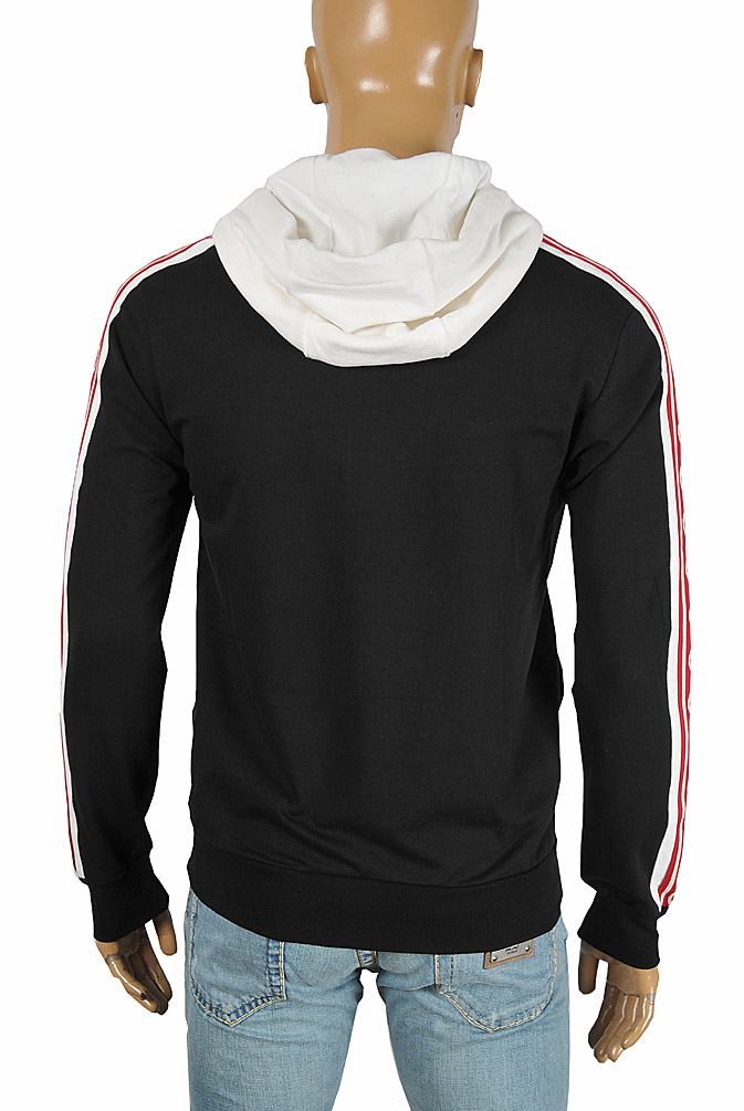 Mens Designer Clothes | GUCCI men's cotton hoodie with signature stripes 179